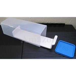 Tupperware Cheese Butter Keeper with Tray Blue Seal by Tupperware