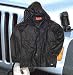 Jeep Hooded Rain Jacket (Black) Large