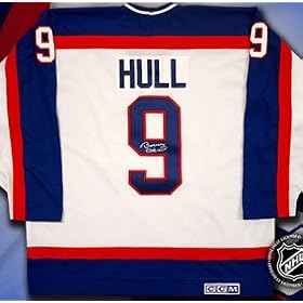 Bobby Hull Signed Winnipeg Jets White CCM Replica Jersey