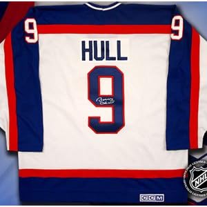 Buy Bobby Hull Signed Winnipeg Jets White CCM Replica Jersey