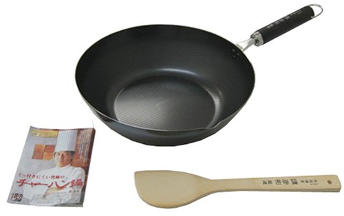 譚彦彬 スーパーエンボス チャーハン鍋 28cm(レシピ・木ベラ付き) SH9192
