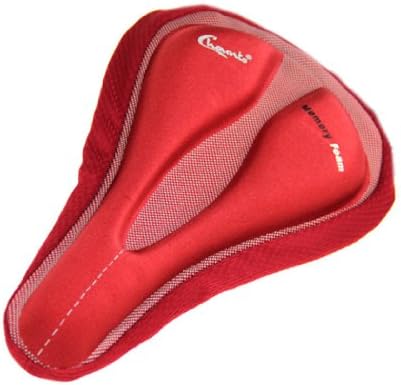 WantDo Outdoors Cycling Mountain Bike Bicycle 3D Memory Foam Saddle Bicycle Saddle(Red)