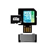 PEAK 1GB Micro Secure Digital Trio+Usb/Secure Digital Adapter Retail Packaging