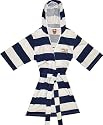 Hello Kitty - Blue/White Striped Hooded French Terry Robe for women