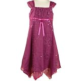 Girls Fall Boutique Clothing PLUM SEQUIN FLORAL Dress BONNIE JEAN Girl 7-16