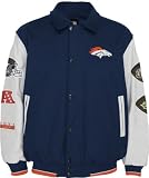 Denver Broncos Full-Zip Commemorative Wool Varsity Jacket