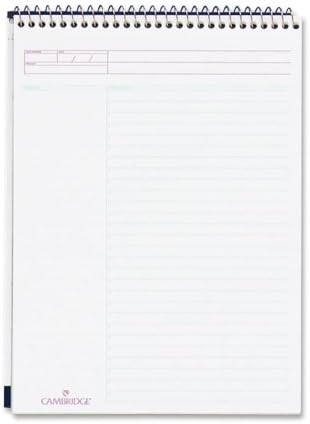 Mead Cambridge Action and Task Planner - 8.50" x 11" - Paper - White