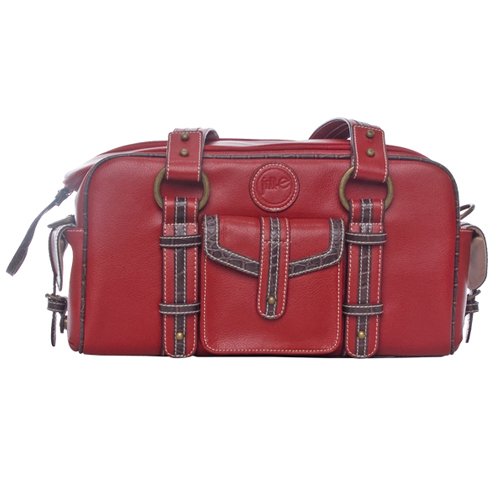 Jill-e 769367 Camera Leather Bag Small  - Red