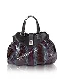 Francesco Biasia Kel- Python and Leather Tote Bag Prunus