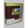 2 x Black Bonded Leather 7x5 Photo Albums - Hold 200 photos each!