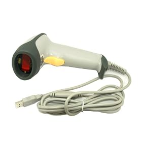 Wired Handheld USB Automatic Laser Barcode Scanner Reader With USB Cable by