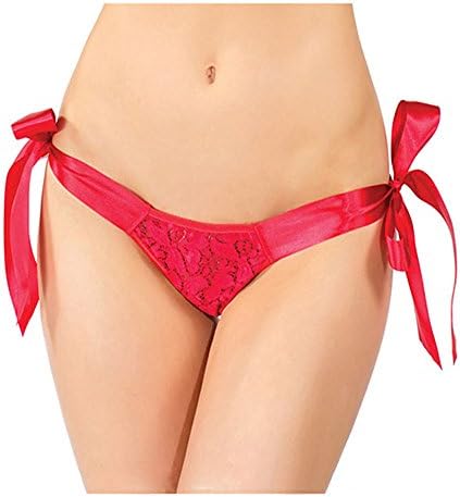 Sanbay Women's New Style Game Ribbon Bowknot Sexy Underwear Red