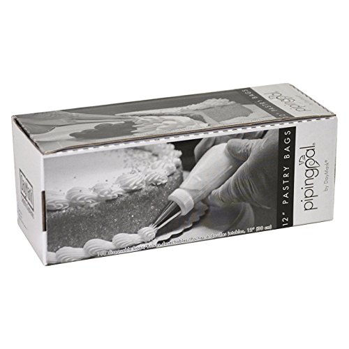 DayMark IT115435 12" PipingPal Disposable Pastry Bag with Dispenser (Roll of 100)