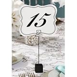 Numbers 1-25 Table Cards Wedding Reception David Tutera Scroll Edge Double Side