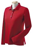 Devon & Jones - Ladies' Pima Pique Long-Sleeve Polo