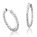 18k White Gold Inside-Out Hoop Huggies Diamond Earrings (GH, SI, 1.00 carat)
