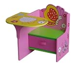 4Gr8 Kidz Pink Series Kids Wooden Chair Desk with Storage