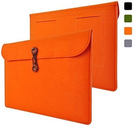Yessbon 15.4 Inch Macbook Air/ MacBook Pro Retina Ultrabook Netbook Bag Envelope Case Cover Sleeve Carrying Protector Case Bag Splash Proof for Apple Macbook Pro Retina/ Macbook Air, Compatible with Most 15-Inch Ultrabook Netbook [Size: 15.4-Inch, Color: Orange]
