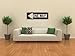 Street & Traffic Sign Wall Decals - One Way to the Left Sign - 12 inch Removable Graphic
