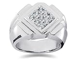 0.27 ctw Men's Diamond Ring in Platinum