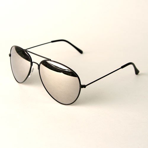 UB Black Frame & Mirrored Lens Aviator 3-Pack of Sunglasses
