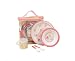 CR Gibson Baby and Toddler Plate, Bowl, Cup, Fork and Spoon Dining Set, ABC and Me,