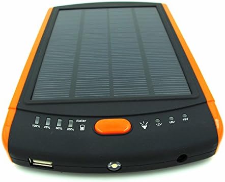 Amooy Top-grade Portable Solar Chargers | 23000mah High Capacity Solar Panel Multi-voltage Charger Power Bank with LED Flashlight for All Smartphones, Tablet Pc, Notebooks, Laptops, Ipads and Mp3 Players--Big Size Solar Panel Power Bank