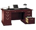 Harvest Cherry 66" Executive Desk Harvest Cherry