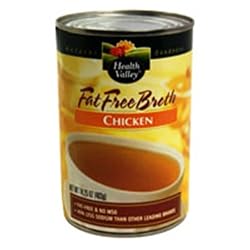 Health Valley Chicken Broth Fat Free, 14.25- Ounce Cans (Pack of 12)