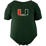 Miami Hurricanes Infant Green Embroidered Creeper