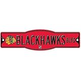 NHL Chicago Blackhawks 27841010 Street/Zone Sign, 4.5" x 17"
