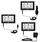 Deluxe Kit for the Mio Technology C720t includes a USB cable with Car and Wall Charger - Gomadic Brand w/ TipExchange Technology