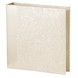 Mbi Embossed Gardenia Pearl 4-Inch-by-6-Inch Photo Album-Holds 2-Up Photos, 200 Capacity