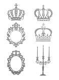 Produkt-Bild: 2 XXL B&Ouml;GEN ROYAL KRONE WANDTATTOOS WANDTATTOO WAND TATTOO TATTOOS WANDSTICKER