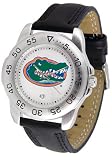Florida Gators Suntime Mens Sports Watch w/ Leather Band - NCAA College Athletics