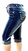 Jack David Ling Womens Plus Size Stretch Capri Twill Denim Jeans