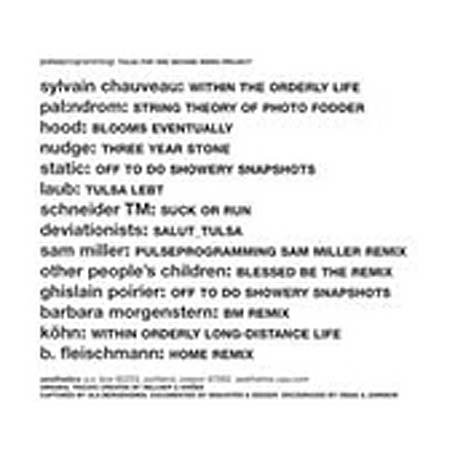 CD-Charts  Search : Tulsa for One Second: Remixes