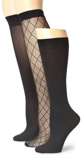 Nine West Women's 3-Pack Assorted Trouser Socks