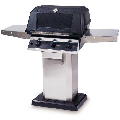 Mhp Gas Grills Whrg4dd Hybrid Natural Gas Grill W/ Searmagic Grids On Stainless Patio Base