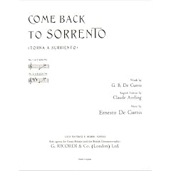 Torna a Surriento E-Dur. Gesang Hoch, Klavier