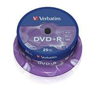 Verbatim 43500 DVD+R 25 Pack 16x Spindle