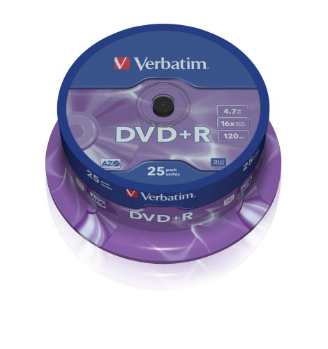 Verbatim DVD+R 25Pk 16x Spindle