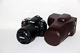 Dslr Camera Case for Nikon D90 18-105 VR Lens Brown