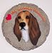 BASSET HOUND DOGS GARDEN STEPPING STONE or PLAQUE New Gift