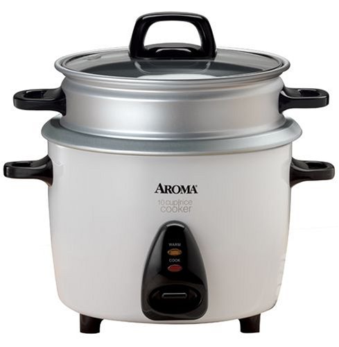 Aroma Housewares ARC-730-1NG 10-Cup Electric Rice Cooker with Steam Tray