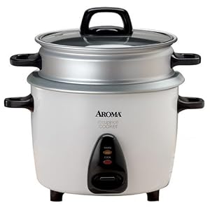 Aroma Housewares ARC-730-1NG 10-Cup Electric Rice Cooker with Steam Tray