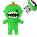 2GB USB Flash Drive Lovely Cartoon Kappa Kid Shape 2G Memory Stick USB 2.0 U Disk - Green