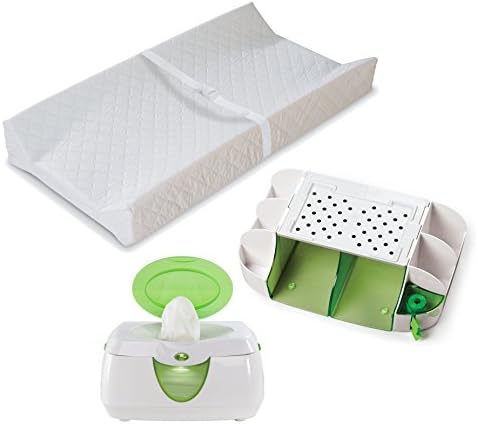 Babyhaven Bundle Wipes Warmer with Diaper Organizer and Changing Pad