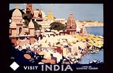 Visit India by Rail Art Giclee Poster Print by Fred Taylor, 36x24
