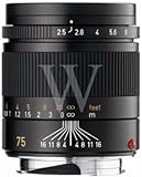 Leica Summarit-M 75mm f/2.5 Camera Lens (Black)